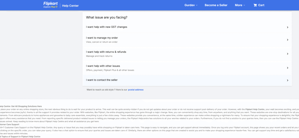 flipkart order detail