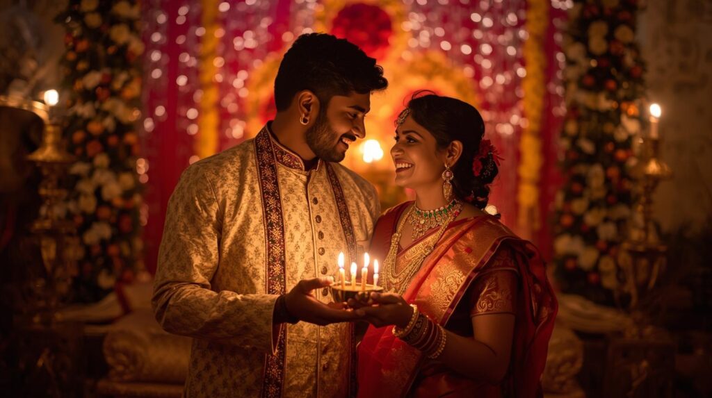 Top 9 Google Gemini Prompts for Diwali Couples to Create Cinematic Portraits for Instagram